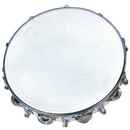 RYTHM BAND 10 in. Tambourine - 18 Jingles Tuneable RB930DJ